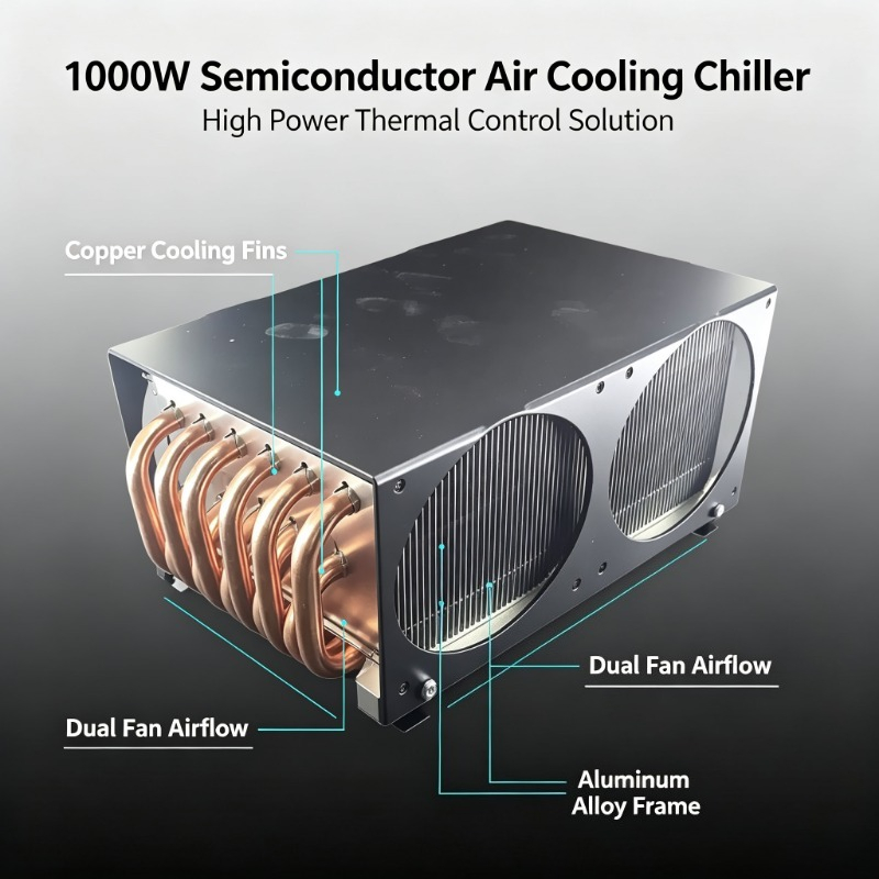 Laser Industrial Chiller - 1000W Halfgeleider Peltier-luchtkoeler, industriële thermische koeler