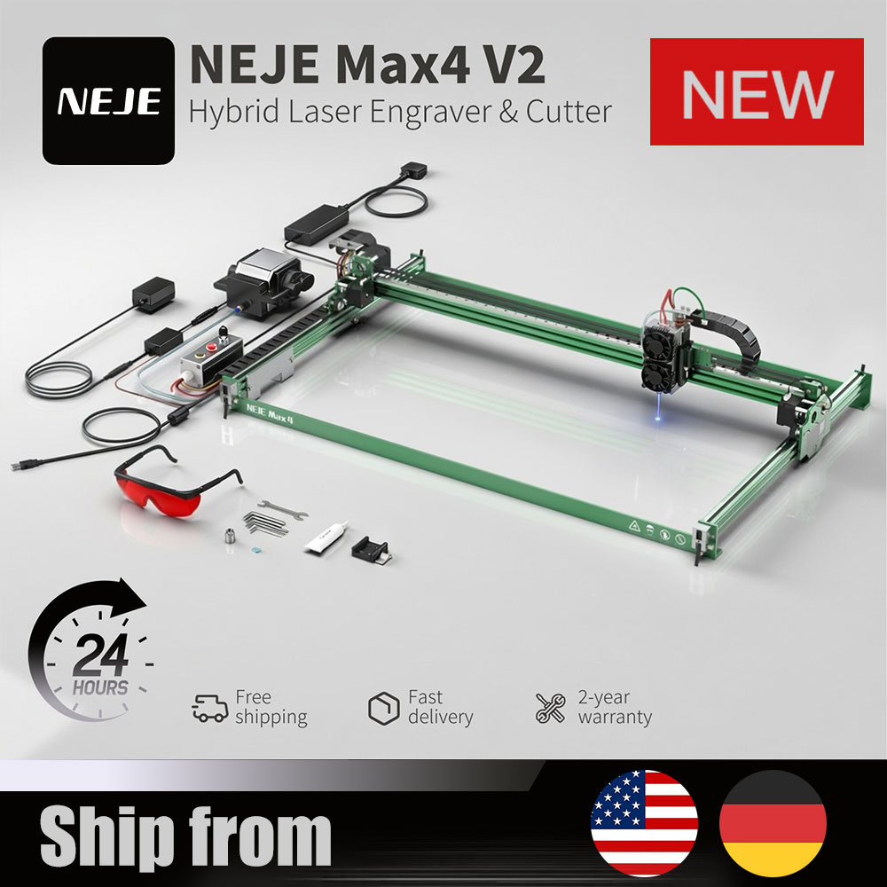 Industrial Grade Laser Cutter - NEJE Max4 V2 E80 80W Lasergraveer-