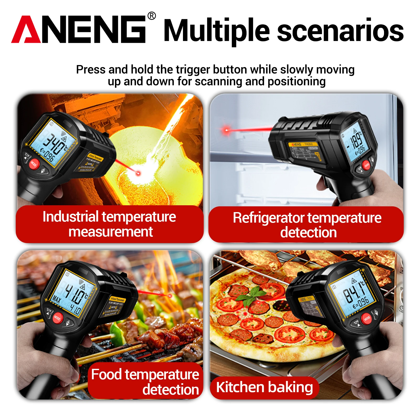 ANENG TH202 laserthermometer m - Industrial Laser Pen recensie en prijs